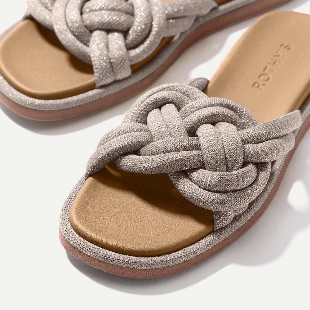 Rothy's The Summer Sandal - Silver Size 13 - Picture 2 of 3